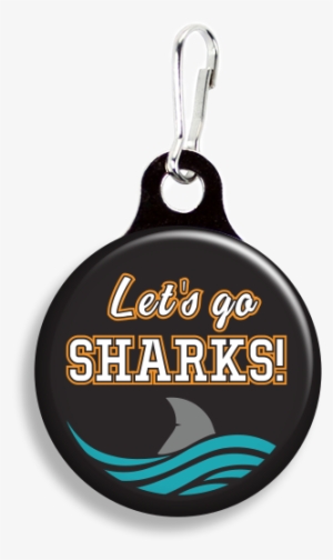 San Jose Sharks Fin - Zoogee Pzp1ds-b - Zipper Pulls 3/4" Metal Back