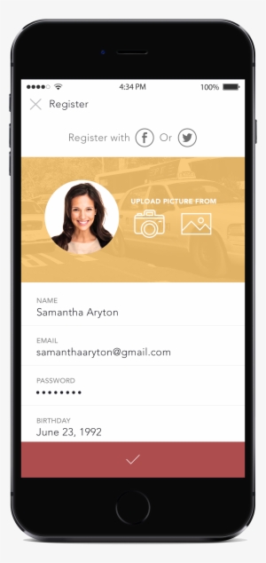 Click - App Uber Png