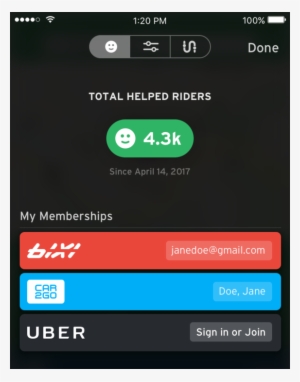 Hailing A Ride - Smartphone