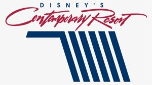 With A Name That Befits Its Architecture, Disney's - Disney's Contemporary Resort Logo