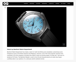 Gq Magazine 17 Best New Menswear Items In The World - Bamford Watch Department