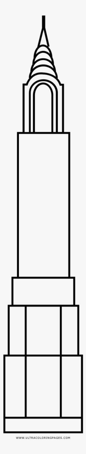 Empire State Building Coloring Page - Line Art