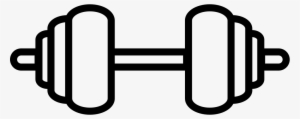 Computer Icons Drawing Clip Art - Dumbbell Outline Icon Png