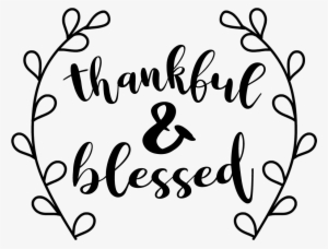 Svg Black And White Library Thankful And Free Cut - Scalable Vector Graphics