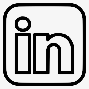 Linkedin Logo Black Png - Linkedin Icon Black And White