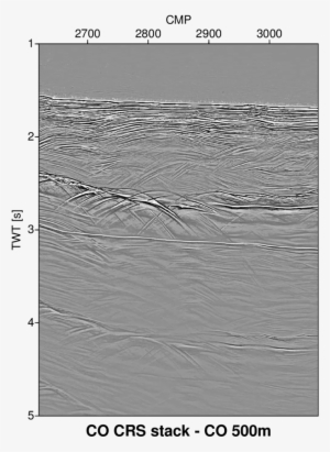 Co Crs Stacked Section Of The Field Data For The Co - Monochrome