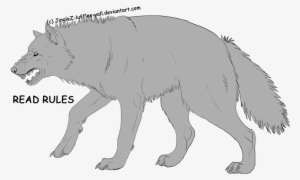 Wolf Growling Lineart By Just - Growling Wolf Png