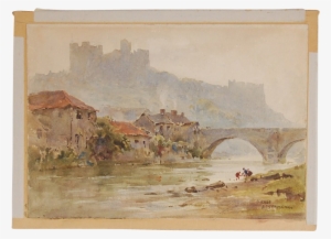 Arthur Gerald Ackermann The Fair At Blakeney Watercolour - Ruby Lane