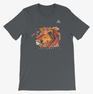 Custom Lion Art Watercolor Lion White Logo Mockup Front