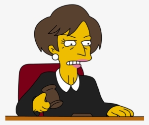The Judge Is Inspired By Judge Constance Harm, Springfield - Simpsons Judge Constance Harm