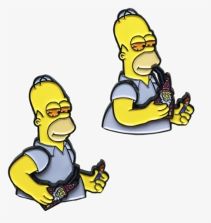 Blazed Homer Pin - Sticker