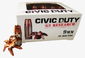 G2 9mm Civic Duty 20rd/box 25box/cs