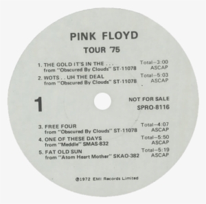 Emi Em 26 £10 - Pink Floyd Tour 75