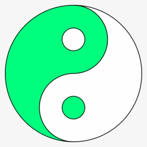 Lime Green/white Ying Yang Clipart Png For Web
