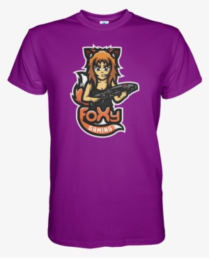Foxy Gaming Purple T Shirt - E Sports T Shirts