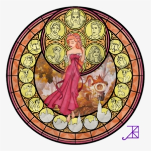 Principesse Disney Wallpaper Probably With A Stained - Stained Glass Window Disney