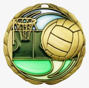 Ms911g Gold Netball Medal 64mm