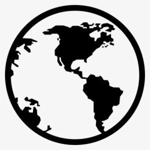 Earth Globe Vector - World Map Icon Transparent