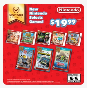 New Nintendo Selects For Wii U And 3ds Discounted To - Animal Crossing New Leaf Nintendo Selects