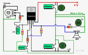 Dibujo-tda2050 - Amplificador Con Tda 2050