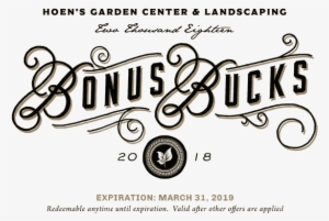 2018 Bonus Bucks - Bonus Bucks