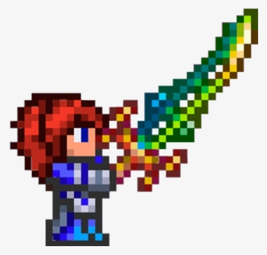 Png Royalty Free Download Ps Games Playstation Unleash - Terraria Player With Sword