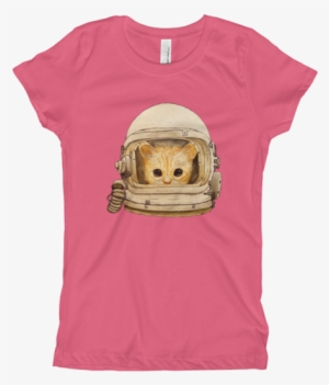 Space Kitteh - Girl's T-shirt - Kawaii Kid Shirts