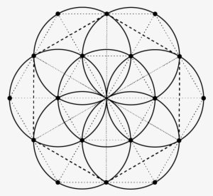 Sacred Geometry Vector Illustrations Vol - Seed Of Life Matrix