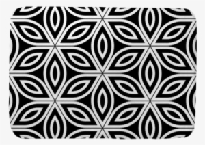 Vector Modern Seamless Sacred Geometry Pattern , Black - Modern Texture Curtain