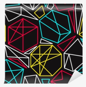 Cmyk Concept Vector Geometric Seamless Pattern In Vivid - Designpapper - 30,5x30,5 Cm - 180 G - Blad - 5 Ark