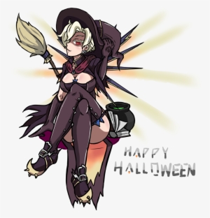 Hallween Fictional Character Human Hair Color Anime - Witch Mercy Render