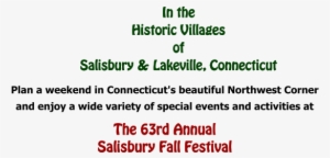 In The Historic Villages Of Salisbury & Lakeville, - Connecticut