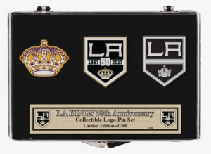 La Kings 50th Anniversary Queens Crown 3 Pin Set
