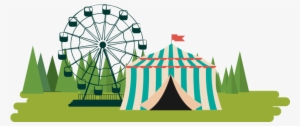 Tent Clipart Carousel - Circus Tent In Png