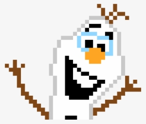 Drawing - Olaf Pixel Art