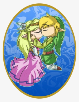 Link And Zelda Images Toon Link And Toon Zelda Kiss - Legend Of Zelda Toon Link And Zelda Kiss