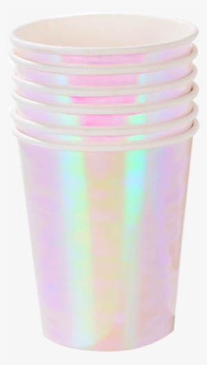 We Heart Mermaid Iridescent Cups - Meri Meri Zap! Party Cups