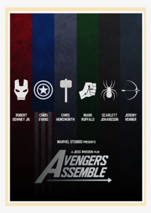 Robert Chrischris Mark Scarlett Jeremy Downey Jr - Minimalist Marvel Movie Poster