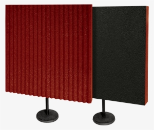 Photo Gallery - Auralex Deskmax Stand-mounted Acoustic Panels Burgundy,
