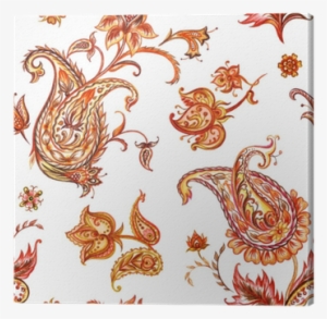 Seamless Watercolor Pattern Paisley, Watercolor - Watercolor Painting