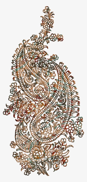 Svg Library Paisley Clipart Paisley Peacock - Mehndi Border Design Transparent Background