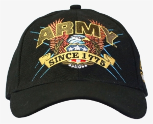 Army Black Slogan Baseball Cap - U.s. Army Black Slogan Baseball Cap