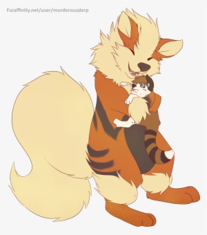 Arcanine Uses Hugs - Growlithe Hug