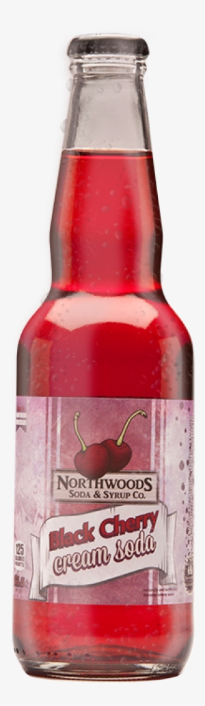 Black Cherry Cream Soda - Northwoods Black Cherry Soda