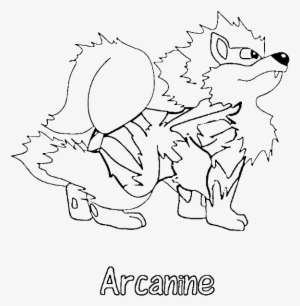 Arcanine Pokemon Coloring Page - Fire Pokemon Coloring Pages