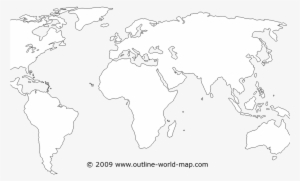 Blank Maps Of The World With Transparent Areas Outline - World Map
