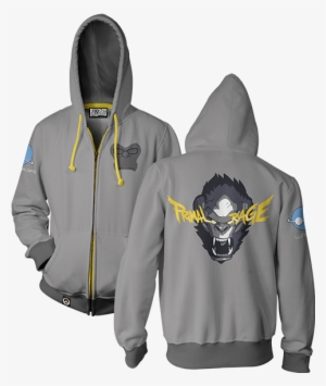 Overwatch Ultimate Winston Zip-up Hoodie & Free Overwatch