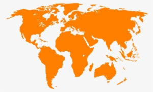 100 World Map Vector Orange Web - Apostolic Mission Of Jesus