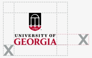 The Minimum Required Clear Space For The Logo Is Defined - University Of Georgia Logo