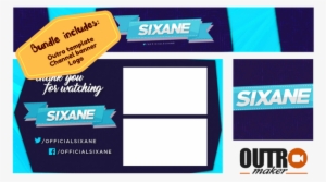 Youtube Channel Art Template Png - Youtube Channel Art Outro